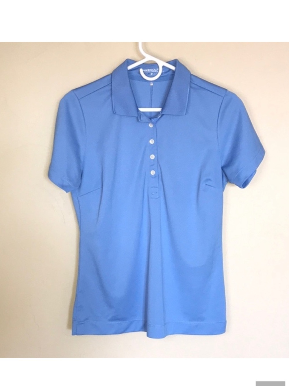 NEW Nike Golf Women’s Light Blue Button-Down Polo Top Sz M